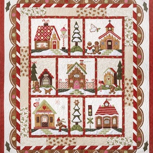 The Quilt Company Gingerbread Village Applique Pattern Set - 7 patterns