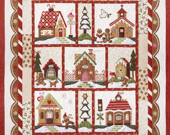 The Quilt Company Gingerbread Village Applique Pattern Set - 7 patterns