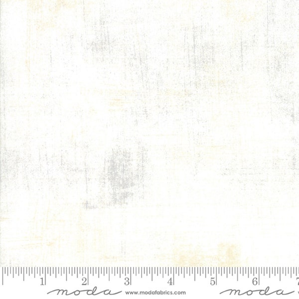 Moda GRUNGE Composition White 30150-356 Basic Grey Cotton Fabric - Priced by the 1/2 yard - Cut from bolt in 1 piece