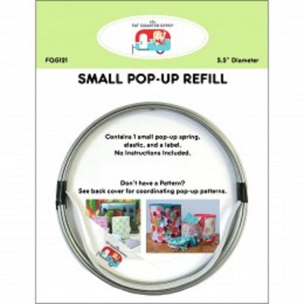 DIY Fat Quarter Small Pop-Up Container 5.5" Refill - Spring and Elastic - Fat Quarter Gypsy
