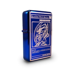 Petrol Lighter - Designed  Styled  Flip Top Petrol Lighter - Brand New - Trading Card - Blue Dragon