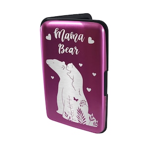 Taschenetui Metallkartenhalter - RFID-Blockierung - Momma Bear