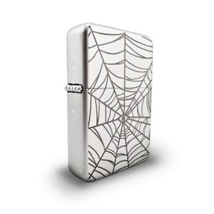 Isqueiro a gasolina - Isqueiro a gasolina com tampa articulada e estilo moderno - Novo - SpiderWeb Eye