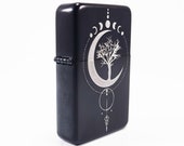 Brand new - Designed Crushed Styled Cigarette Petrol Lighter - Tree Charm