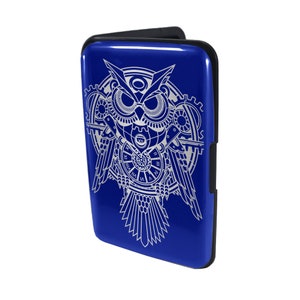 Taschenetui Metallkartenhalter - RFID-Blockierung - Steam Owl
