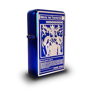 Briquet à essence - briquet à essence à rabat - tout neuf - carte à collectionner - dieu bleu
