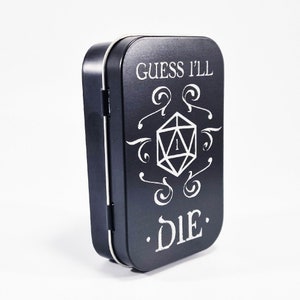 Nuovo di zecca - Scatola di tabacco rettangolare in metallo - Immagino che morirò