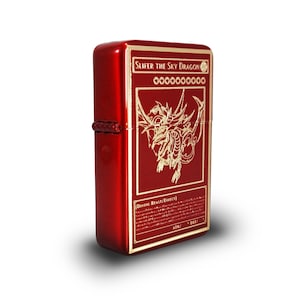 Encendedor de gasolina - Encendedor de gasolina con tapa abatible y diseño elegante - Nuevo - Tarjeta coleccionable - Red God