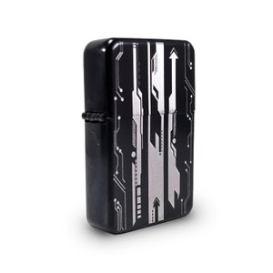 Petrol Lighter - Designed  Styled  Flip Top Petrol Lighter - Brand New - Circuit Scifi