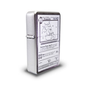 Petrol Lighter - Designed  Styled  Flip Top Petrol Lighter - Brand New - Trading Card - Dragon
