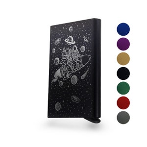 Carteira Pop Up Metal - Bloqueio RFID - Space Ride