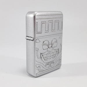 Briquet à essence - Briquet à essence avec rabat - Tout neuf - Briquet gourmand