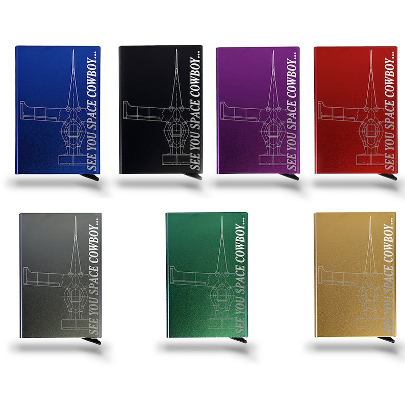 Pop up Metal Wallet - RFID Blocking - Trading Card - Spaceship - Etsy