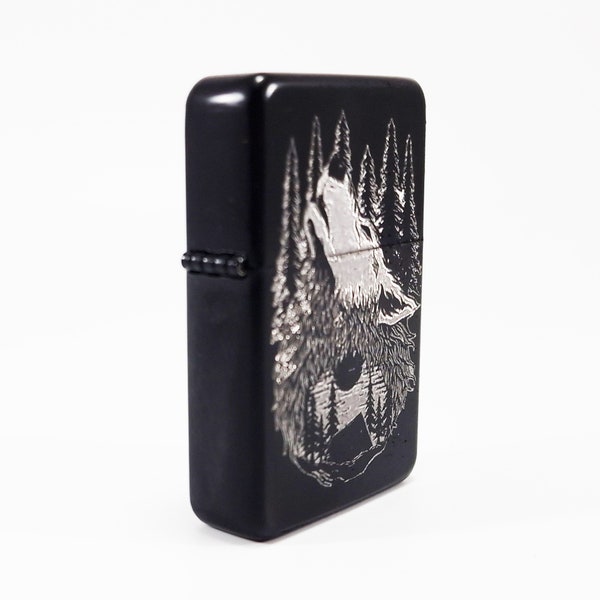 Wolf Lighter Etsy