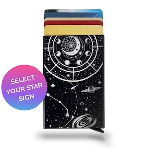 PORTEMONNEE Pop-up - Trekken - RFID-blokkering - Celestial Star Signs