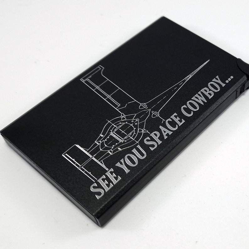Pop up Metal Wallet - RFID Blocking - Trading Card - Spaceship - Etsy