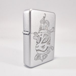 Lighter - Designed  Styled  Flip Top  Lighter - Brand New - Kitsune Mask