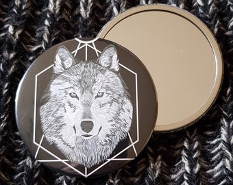 Wolf Pocket Mirror