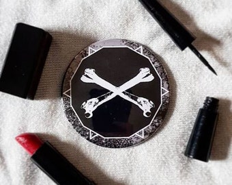 Crossbones Pocket Mirror