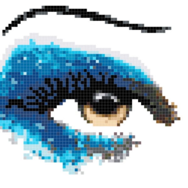 Hedwig and the Angry Inch Eyes Cross Stitch Pattern