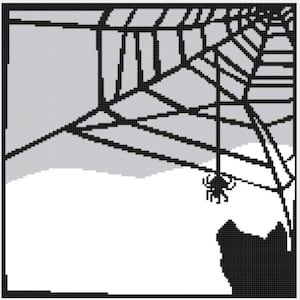 Charlotte&#39;s Web  Monochrome Cross Stitch Pattern