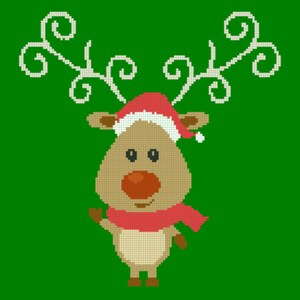 Rudolph Cross Stitch Pattern