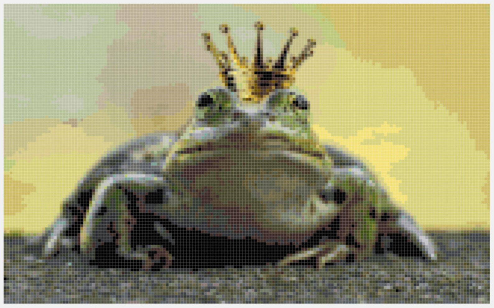 Frog Prince Cross Stitch Pattern Etsy