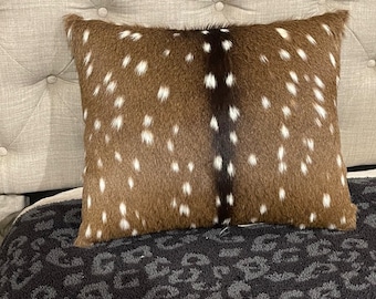 Axis Deer Hide Pillow #1