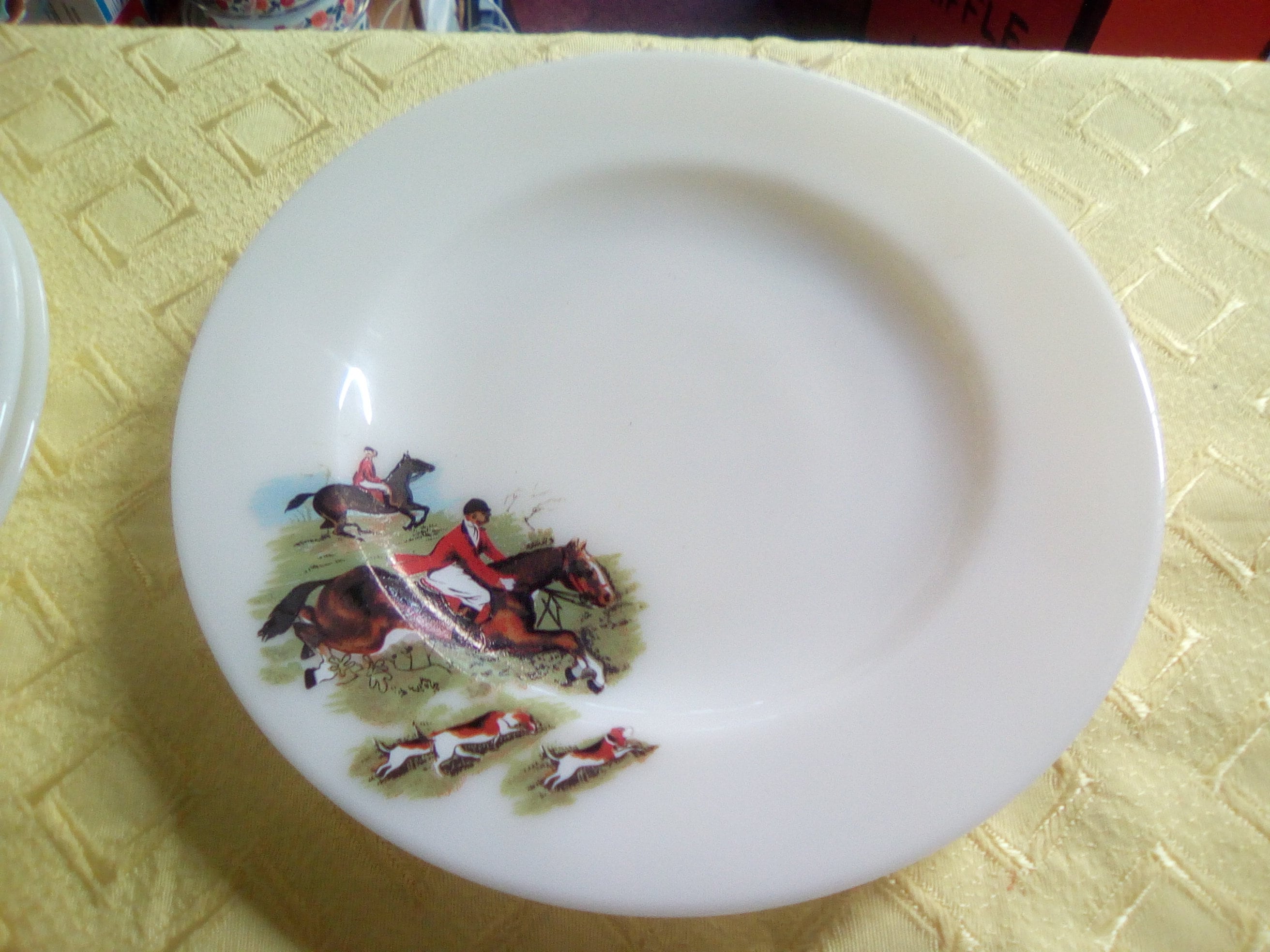 VTG Pyrex Three Hunting Scene Plates/ Slang Name Tally Ho Etsy UK