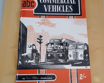 Book, Vintage ABC Commercial Vehicles Guide, Softcover Reference Guide, Author David Warburton, Published By Allan Ltd, Retro Home Decor.