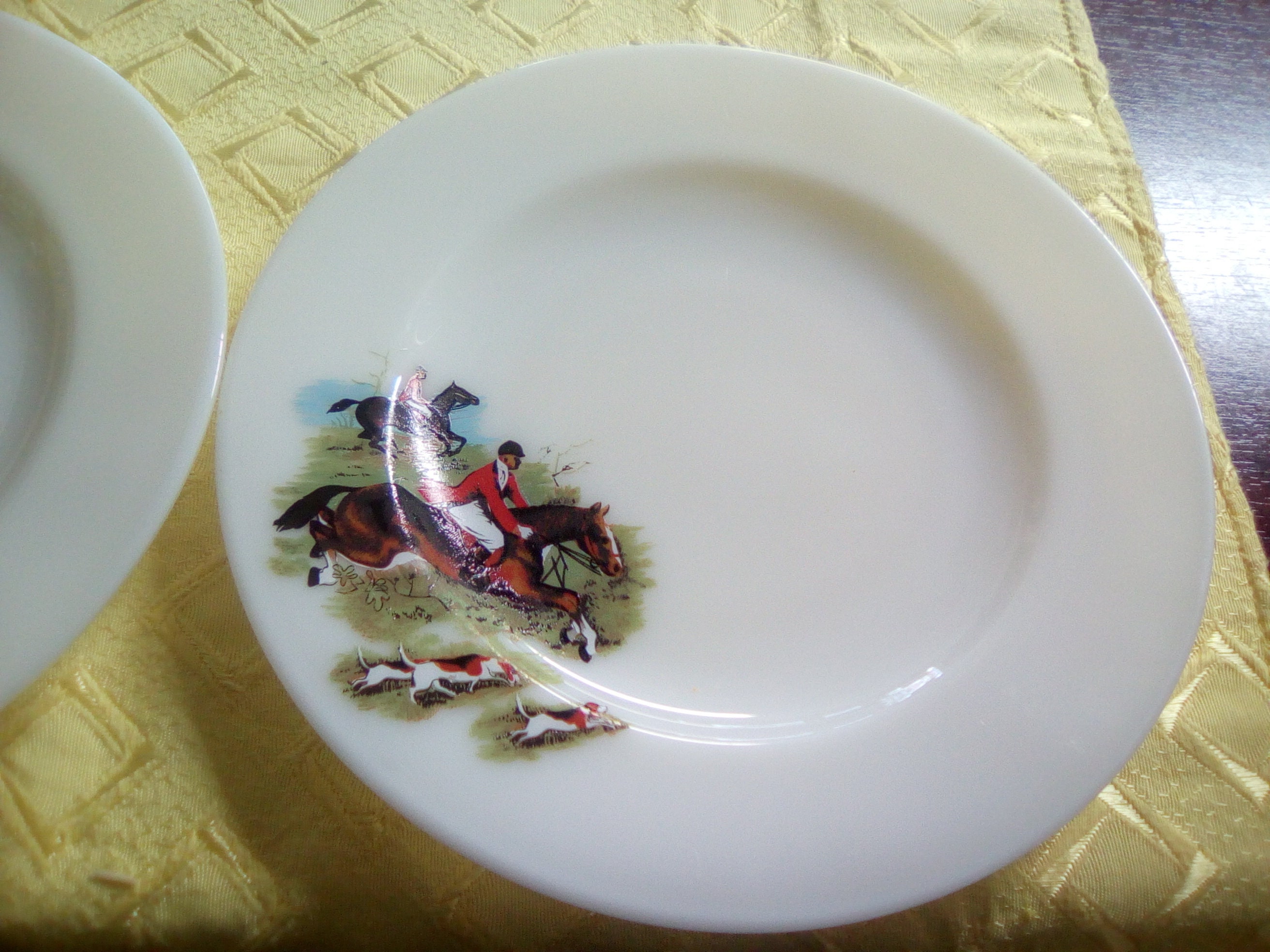 VTG Pyrex Three Hunting Scene Plates/ Slang Name Tally Ho Etsy UK