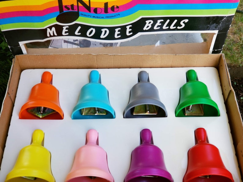 Vintage Children's Handbells 1st Note Swiss Melodee Bells Etsy