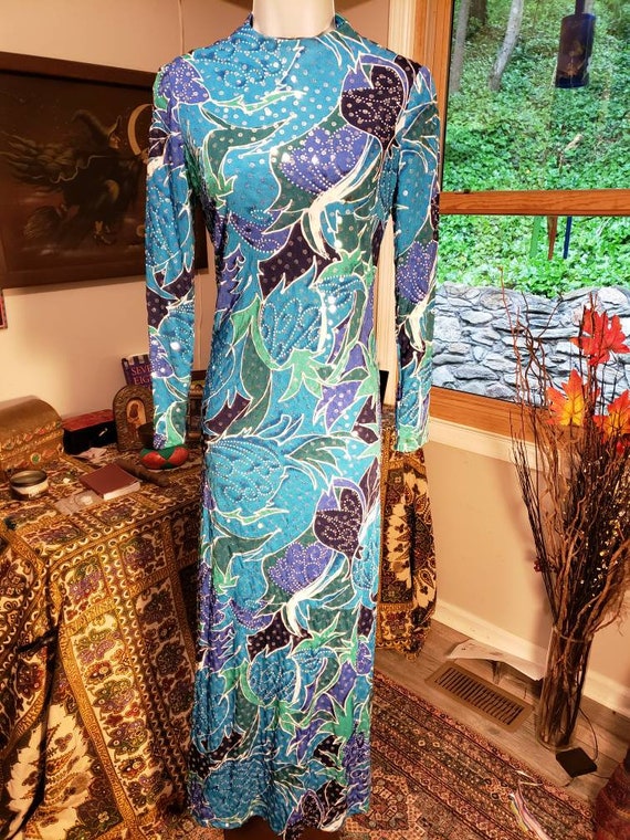 Anne Fogarty Vintage Sequined gown