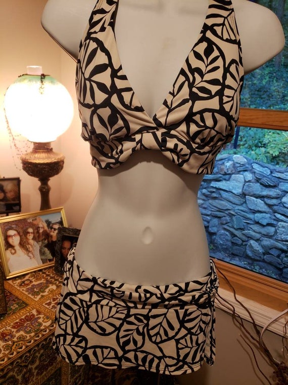 Vintage Perry Ellis 2 piece Bathing Suit 8 - image 1