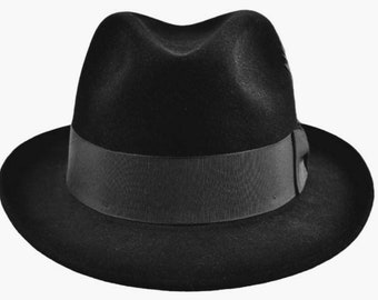 Vintage Stetson Royal Fedora Black Size 6 7/8 Perfect!