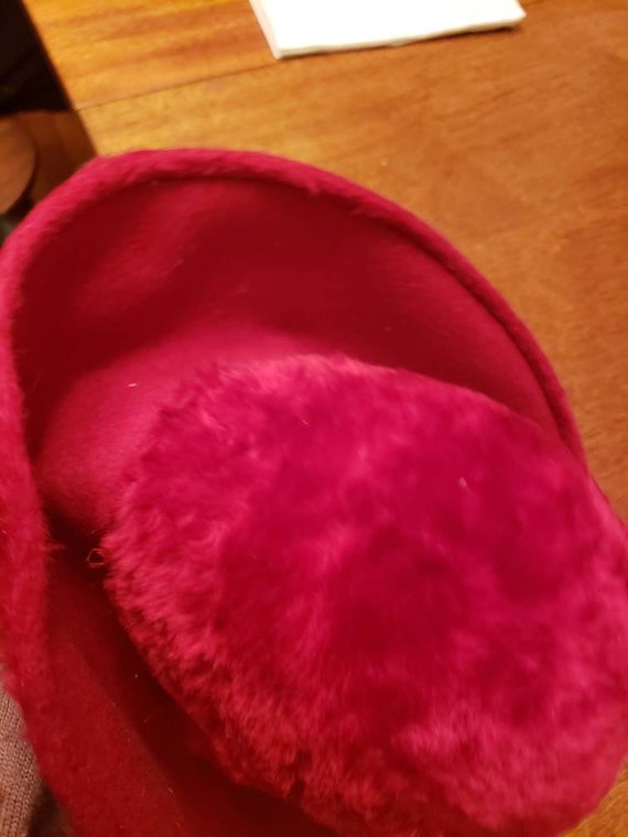 Vintage Selene Red Beaver Wool hat - image 3