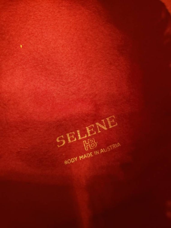 Vintage Selene Red Beaver Wool hat - image 2