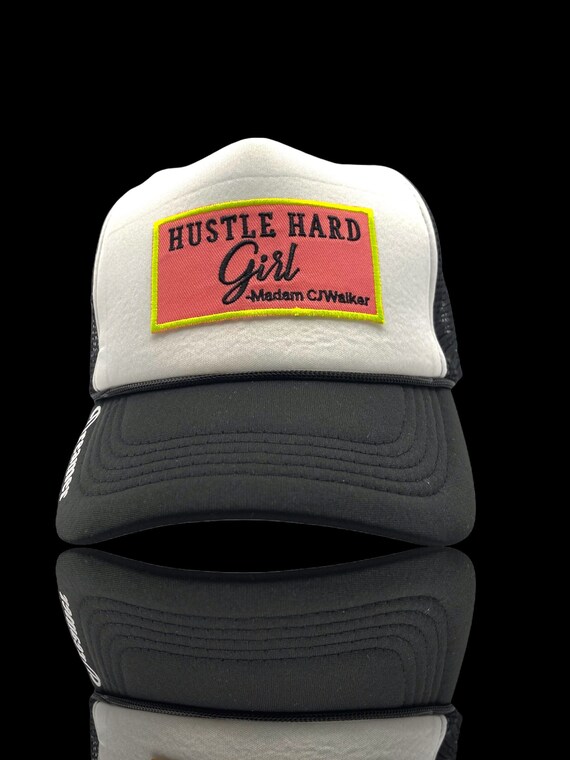 Dreamer Hustle Girl Trucker Hat Funky Baseball Hat, Groovy  display picture 1