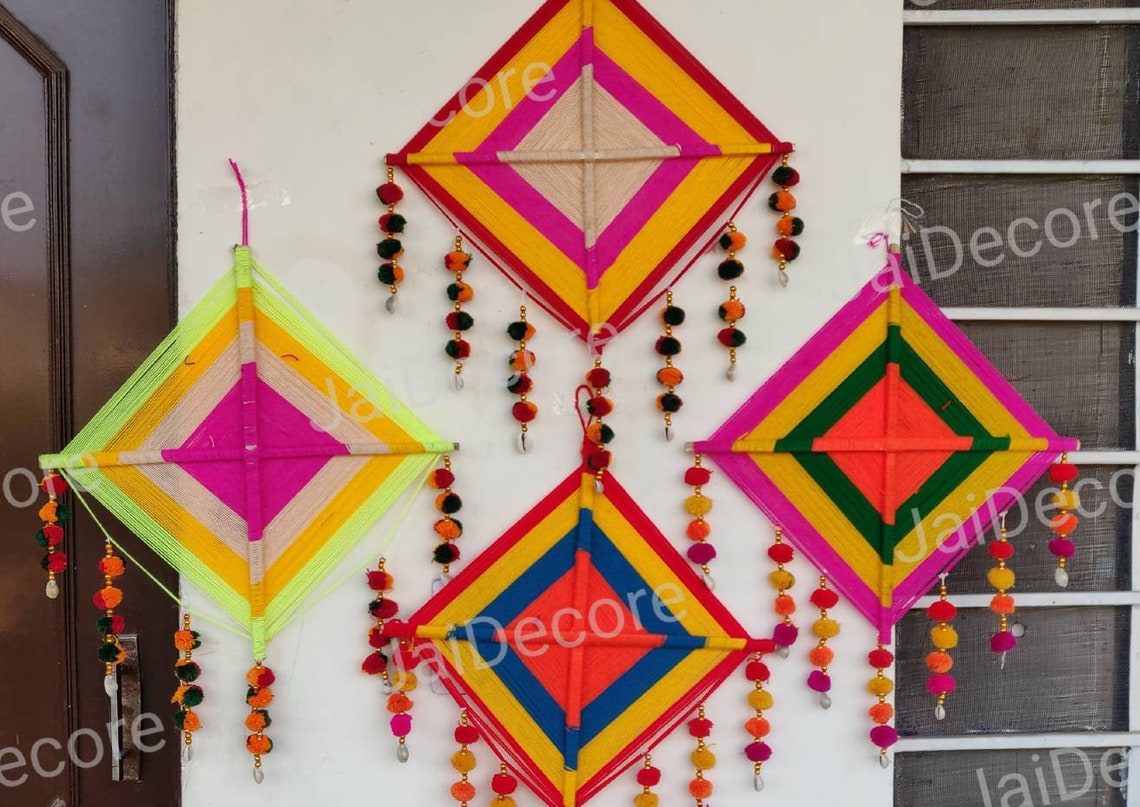 Decorative Kites Lot Indian Decoration Kites Decoration | Etsy