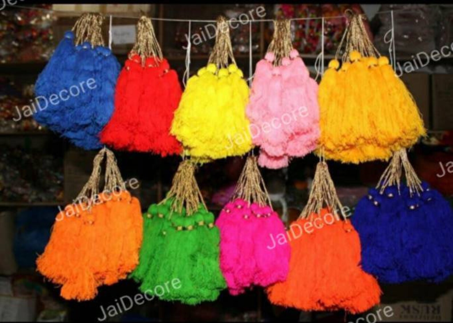 10 Tassels Lot Decorative 67 Inch Colorful Tassels Decor Etsy