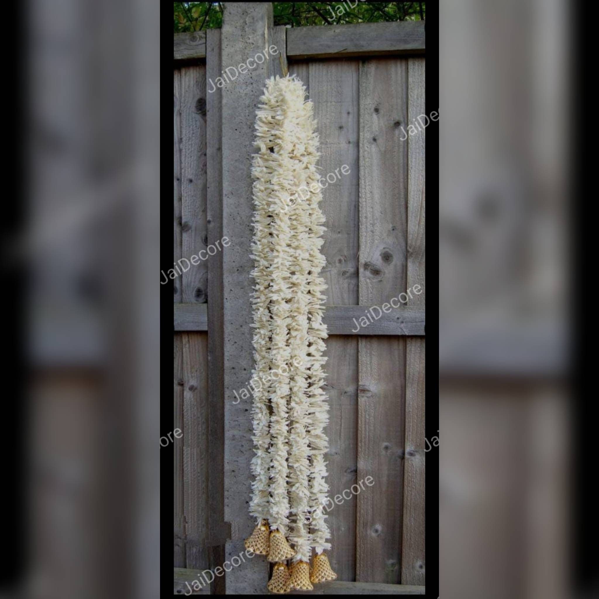 12 Pc Set Jasmine Flower Garlands With Beautiful Bells Etsy