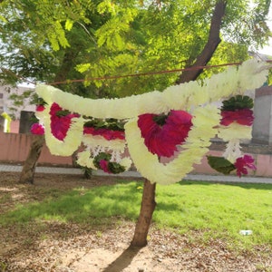 Gratis Express Shipping 5 voet lange bloem Toran kunstmatige Garland kleurrijke Toran kunstmatige bloesem Indiase bruiloft decoratie kleurrijke