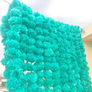 Set van 5 koorden kunstbloem Torans Bloemenslinger Lijn Goudsbloem String Kunstbloesem Indiase bruiloft decoratie Indiase decoratie