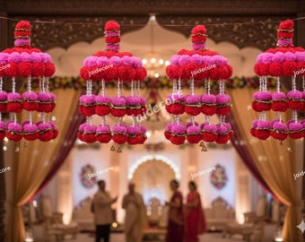 Decorative Lanterns Collapsible Ethnic Ceiling Chandelier Home Decor Lampshades, Flower Lamps Christmas Gifts Items Traditional Vintage Look