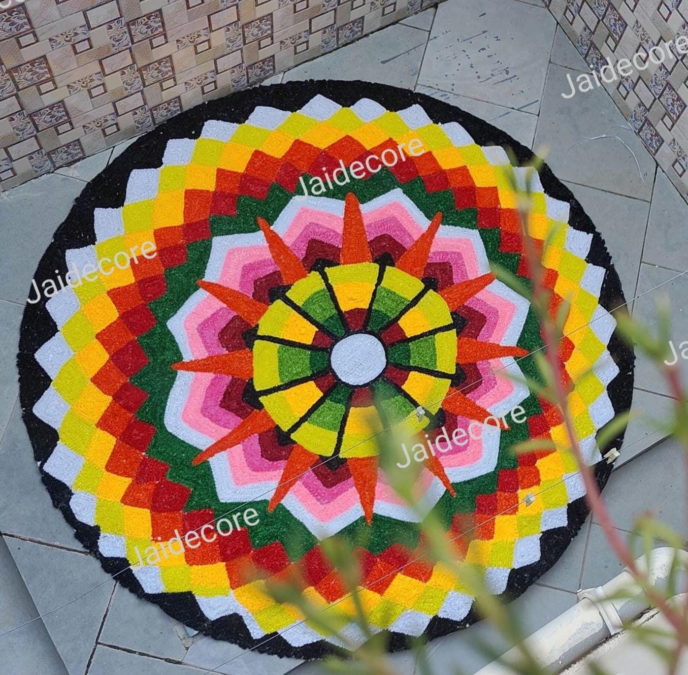 Graduation Party Rangoli Design Express Shipping of Beautiful Rangoli Artificial Flower Floral ...