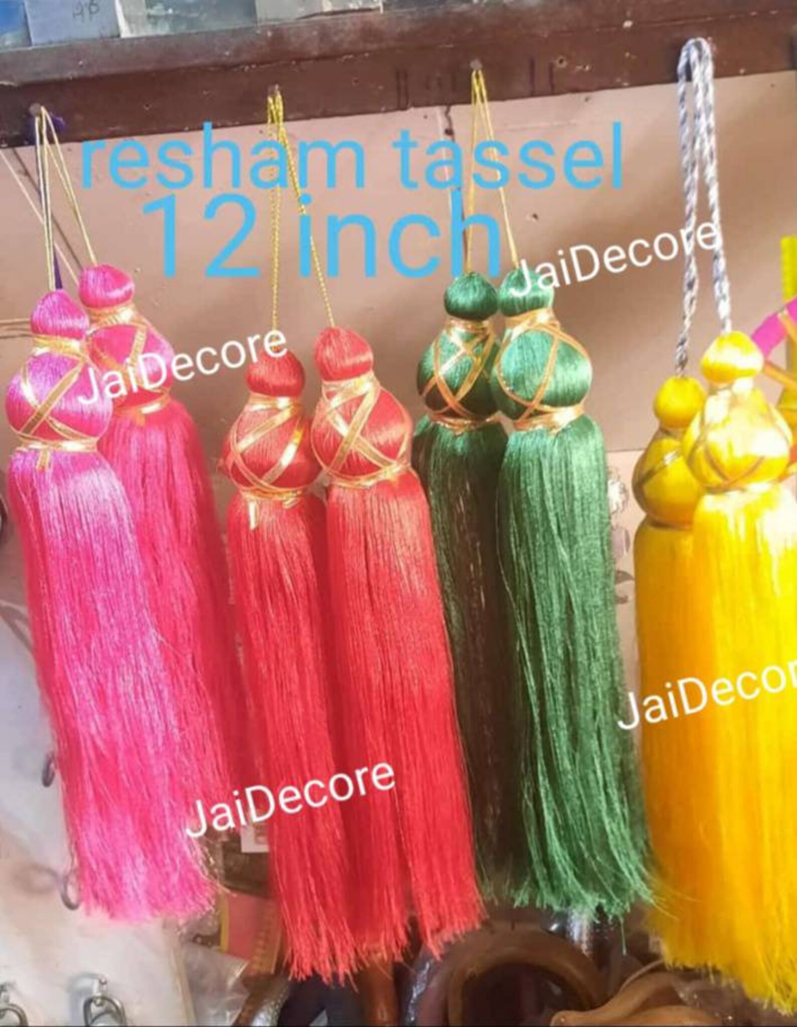 10 Silk Tassels Lot Decorative 12 Inch Colorful Tassels Decor Etsy