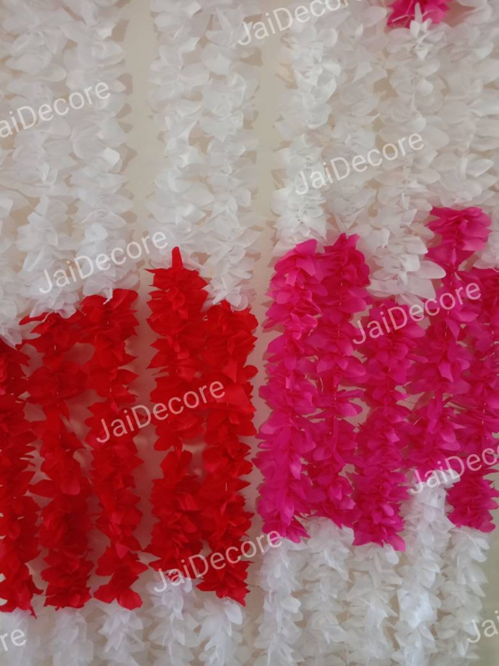 10 Pieces Lot of Fabric Jasmine Mogra Mala Flower Backdropes Etsy