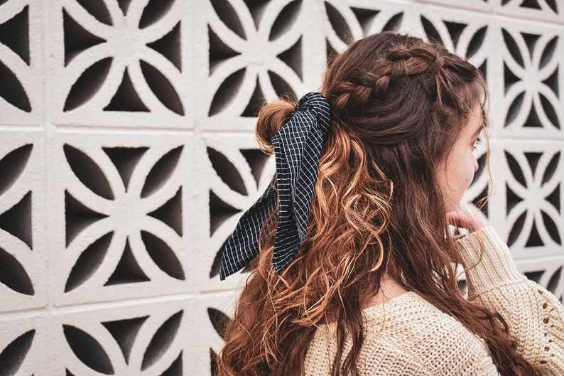Bohemian Hair Scarf Hair Accessories Hair Bandana Scarf Black Squared Hair Scarf Scrunchie Set Square Scarves Hair Scarf