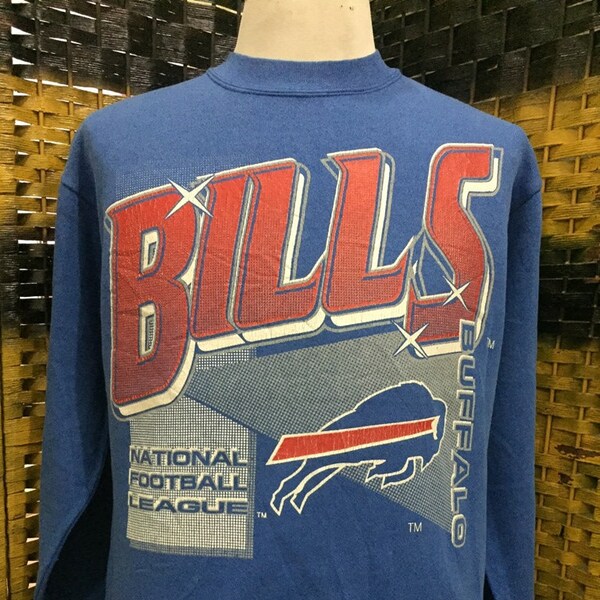 Vintage 90s BUFFALO BILLS / American football team / Small size sweatshirt (UN29)