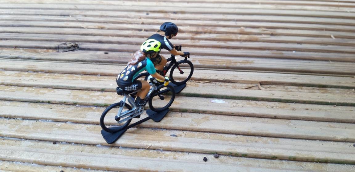 cyclist toy figures